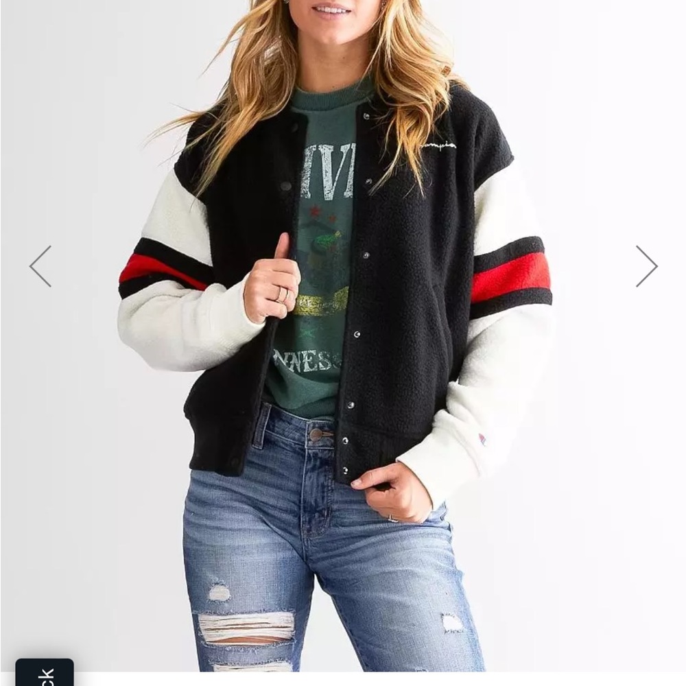 Champion Fleece jacket red black